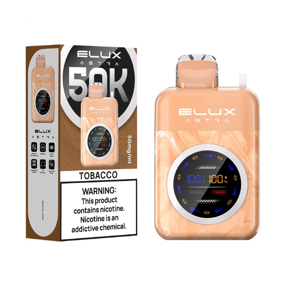 Elux Astra 50,000 Puffs 5pk Texas Compliant / Made In Indonesia