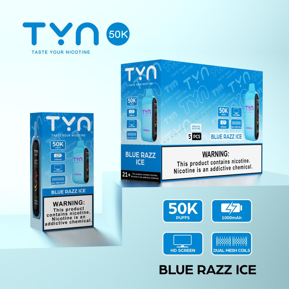 TYN 50,000 Puffs  Texas Compliant / Made In Indonesia